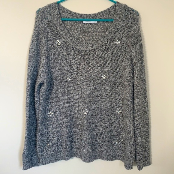 Reitmans Sweaters - REITMANS GREY KNITTED PULLOVER SWEATER WOMEN S.XL